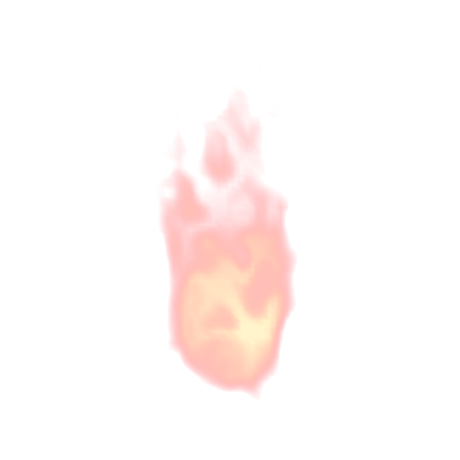 Large Pale Orange Flame