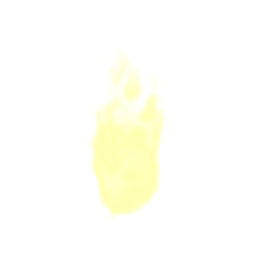 Large Pale Yellow Flame