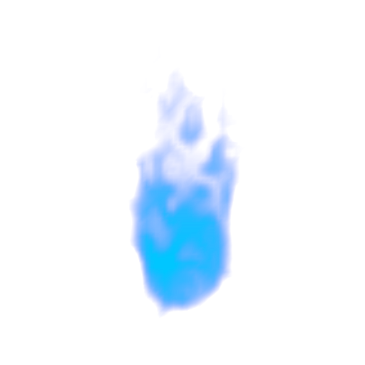 Large Blue Flame