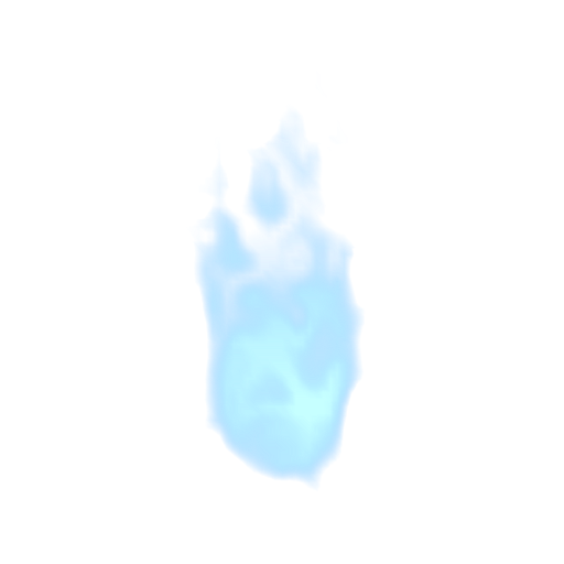 Large Pale Blue Flame